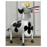 17ï¿½ Metal Cow Statue