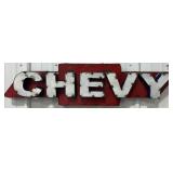 40" Chevy Single Sided Metal Sign