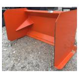 36" Mini Skid Steer Quick Attach Snow Pusher