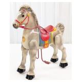 Original MOBO White Bronco Ride On Horse