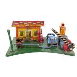 Marx Glendale Depot Station w/ Cars