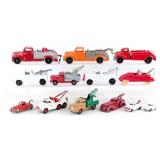 Hubley, Tootsietoy, and Dinky Toys Wrecker Tow Tru