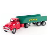 Tonka Truck with Steel Carrier Trailer