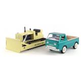 Original Structo Pickup Truck & Bulldozer