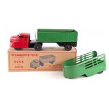 Original Wyandotte Truck with Dump Trailer, Stake