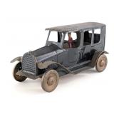 Repainted Republic Toy Friction Drive Taxi Cab