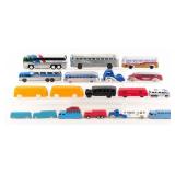 Cast Iron, Die-Cast, Tin, and Plastic Buses