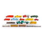 Tootsietoy Trucks and Train Cars