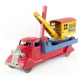 Marx Cabover Flatbed Truck w/ Winch and Steam Shov