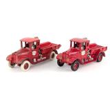 (2) Arcade International Harvester Dump Trucks
