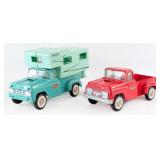 Original Buddy L Stepside Pickup Truck and Camper