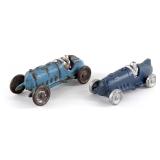 (2) Hubley Cast Iron Race Cars