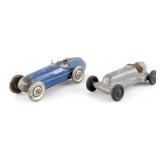 Cast Aluminum Racer & Tin Windup Racer