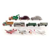 Dinky Toy Vehicles, Hubley Planes, and Car Banks