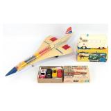 German Struxy Model VW Bus, British Airways Plane