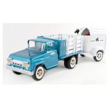 Restored Tonka Farms Stake Bed Truck with Horse Tr