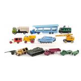 Dinky Toy Tank, Car Carrier, Crane, Spectrum Pursu