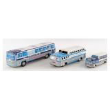 (3) Japan Tin Friction Greyhound Buses