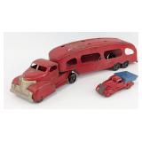 Marx Car Carrier and Dump Truck