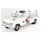 Original White Tonka Suburban Pumper No. 5 Fire Tr