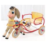 Vintage Gumont Bologna Italian Donkey with Cart Pe