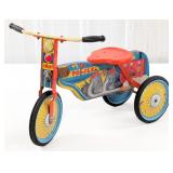 Original Gong Bell MFG. Police Ride On Motorcycle