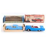 (2) Cragstan Friction Powered Ford Thunderbird Car