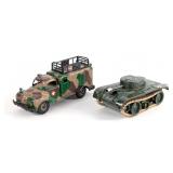 GAMA Tin Military Ambulance and Windup Tank