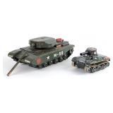Modern Toys Battery Op. M-98 Tank and Windup M-34