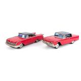 Japan Tin Friction Ford Fairlane and Ford Thundreb