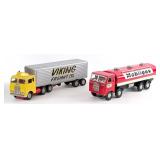 Japan Tin Friction Mobilgas Tanker Truck & Viking