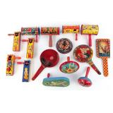 (15) Vintage Tin Toy Noise Makers