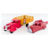 Marx Coca-Cola Stake Bed Truck and Marx Sand / Gra
