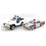 Japan Tin Friction Mercury Police Car, and Nomura