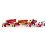 (4) Courtland Tin Trucks