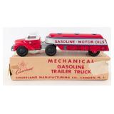 Courtland Tin Windup Gasoline Tanker Truck w/ Box