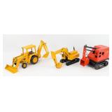 Ertl John Deere Excavator, Backhoe, and Lumar Cont