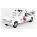 Restored White Tonka Suburban Pumper No. 5 Fire Tr