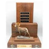 Louis Paul Jonas SCI Resin Big Horn Sheep Statue T