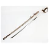 WWII Japanese Officers Parade Sword w/ Scabbard