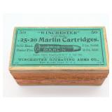 Full Winchester .25-20 Marlin Cartridge Box