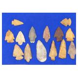 Native American Arrowhead Display