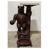 Black Forest Style Carved Bear Hall Tree