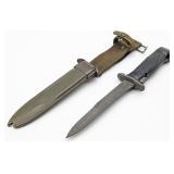 US Korean War Imperial M5 M1 Garand Bayonet w/ Sca