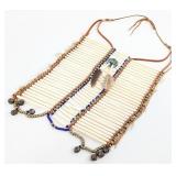 Native American Style Bone & Bead Work Breastplate