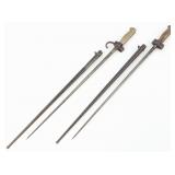 (2) French Model 1886 Lebel Bayonets w/ Scabbards