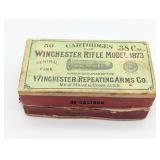Full Winchester .38 WCF Model 1873 Cartridge Box