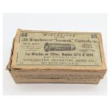 Winchester .38 WCF Cartridge Box w/ .44 WCF Cartri