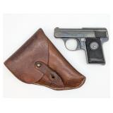 WWII German Walther Model 9 .25 ACP Semi Auto Pist