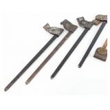 (4) Civil War Socket Bayonet Scabbards & Hangers